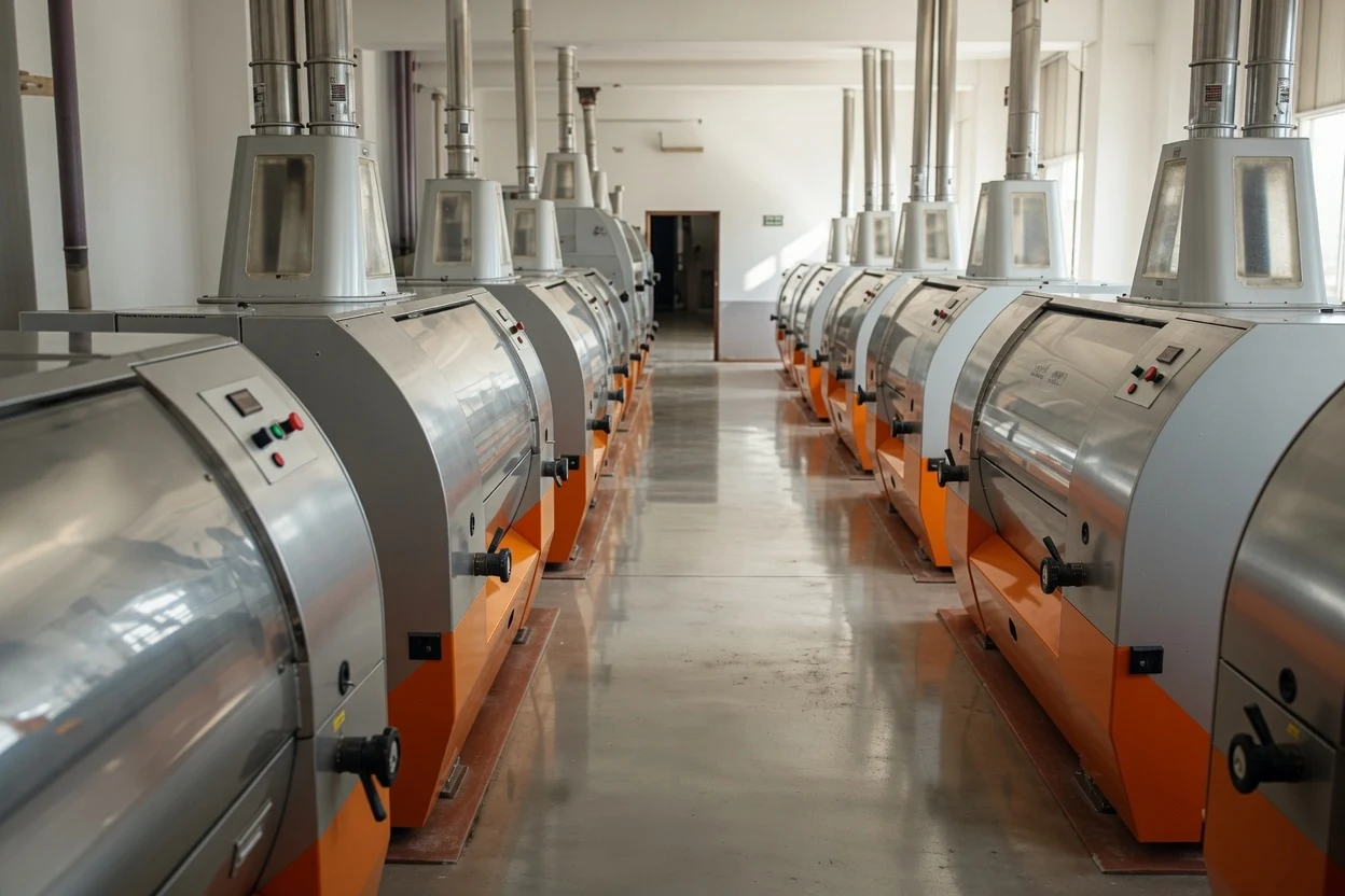 Milling floor where Nova Terra flour is produced