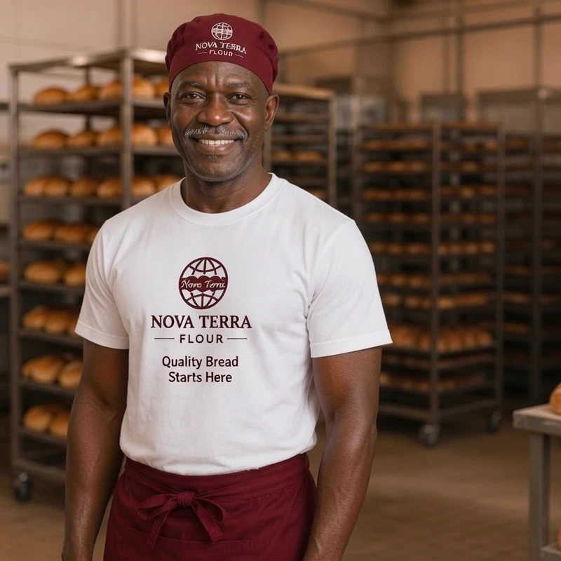 Senior baker in Nova Terra uniform